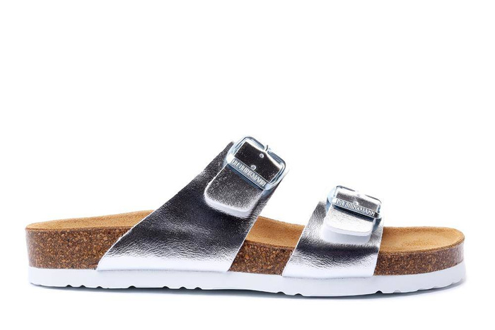 Dr. Brinkmann 701394-92 - klapki damskie silber