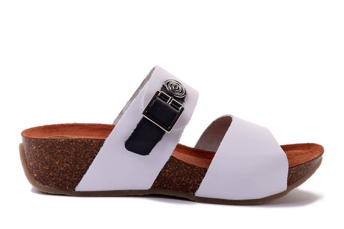 Dr. Brinkmann 700959-03 - klapki damskie białe
