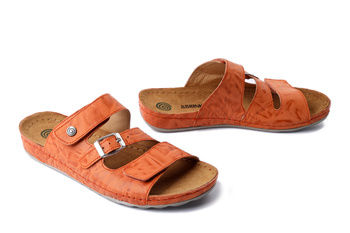 Dr. Brinkmann 700745-62 - klapki damskie pomarańczowe