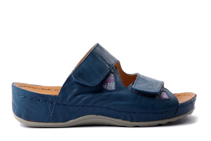 Dr. Brinkmann 700747-51 - klapki damskie mittelblau