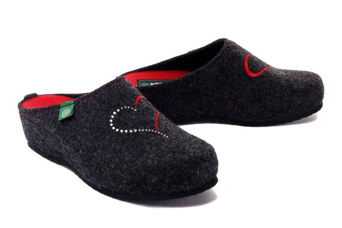 Dr. Brinkmann 330008-09 - kapcie damskie anthrazit