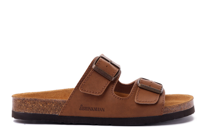 Dr. Brinkmann 602851-02 - klapki męskie brązowe
