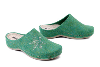 Dr. Brinkmann 320271-71 - kapcie damskie hellgrun