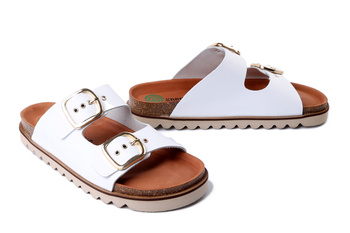 Dr. Brinkmann 700680-03 - klapki damskie białe