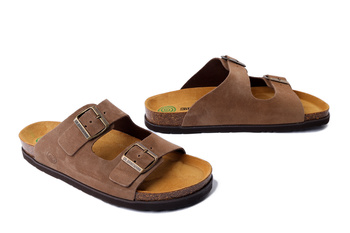 Dr. Brinkmann 600143-22 - klapki męskie hellbraun