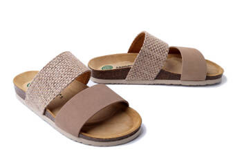 Dr. Brinkmann 700527-08 - klapki damskie beżowe