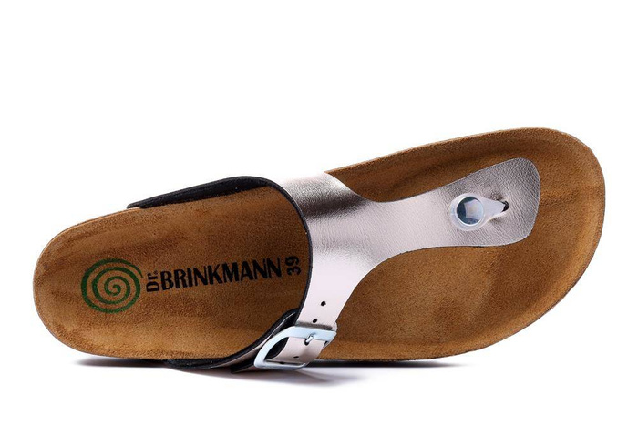 Dr. Brinkmann 701395-82 - klapki damskie złote