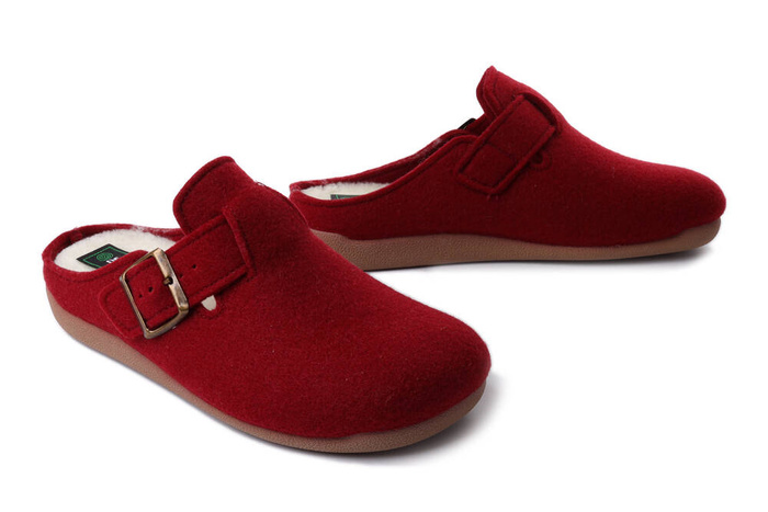 Dr. Brinkmann 320235-41 - kapcie damskie bordowe