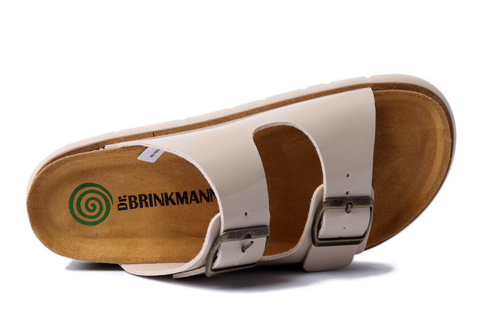 Dr. Brinkmann 700699-08 - klapki damskie beżowe