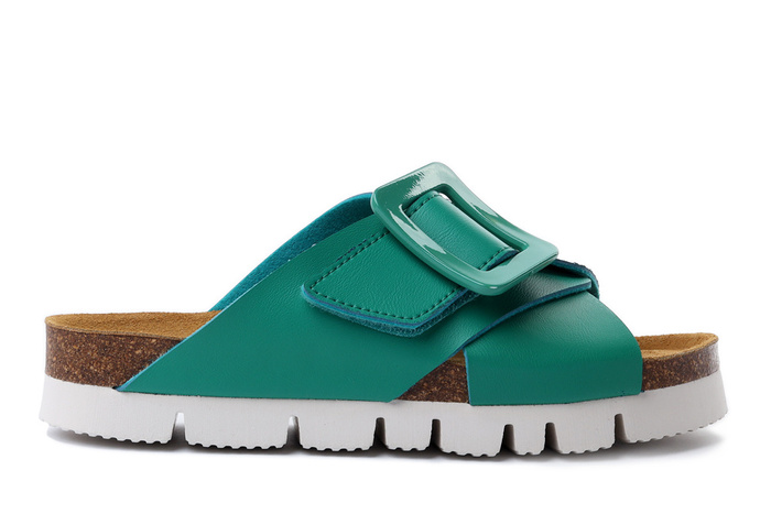 Dr. Brinkmann 700566-07 - klapki damskie zielone