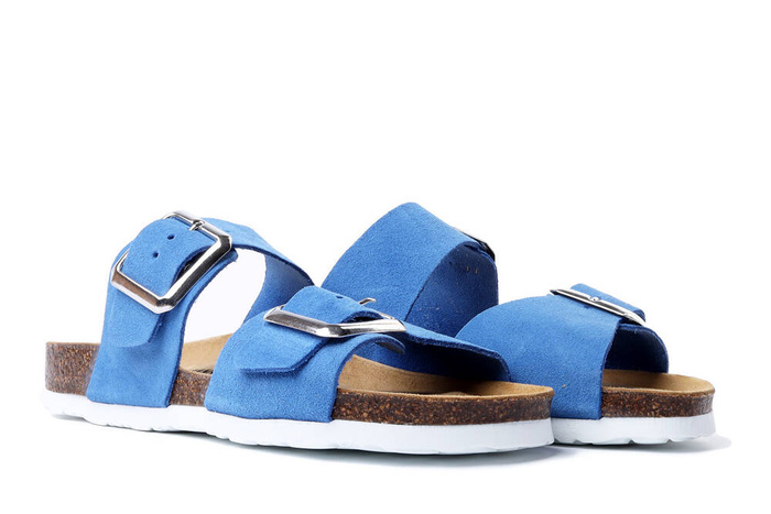 Dr. Brinkmann 700529-05 - klapki damskie niebieskie