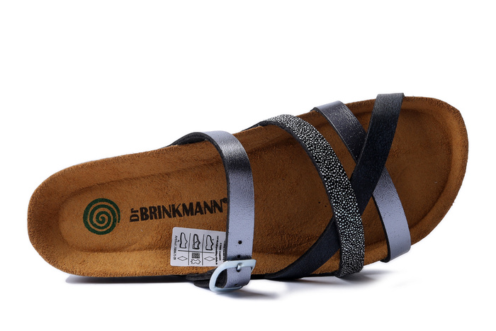 Dr. Brinkmann 700675-09 - klapki damskie szare