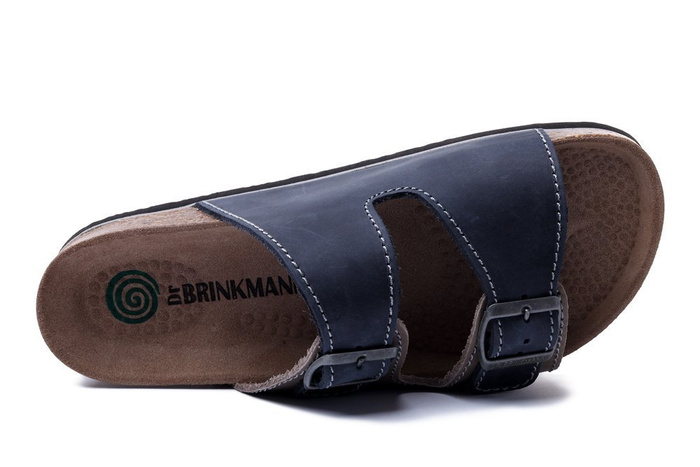 Dr. Brinkmann 600308-08 - klapki męskie taupe/ozean