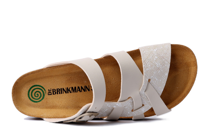 Dr. Brinkmann 700712-81 - klapki damskie offwhite