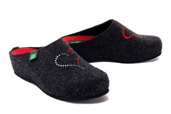 Dr. Brinkmann 330008-09 - kapcie damskie anthrazit