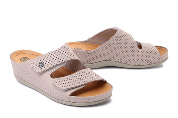 Dr. Brinkmann 700568-81 - klapki damskie beżowe