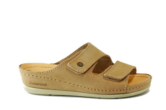 Dr. Brinkmann 701049-08 - klapki damskie beżowe