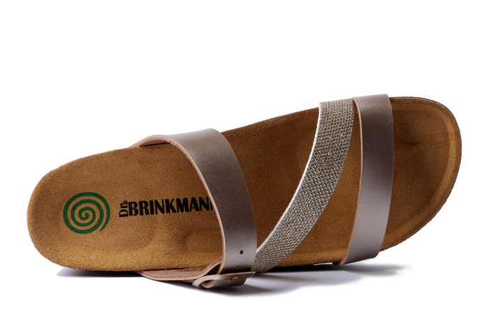 Dr. Brinkmann 700753-82 - klapki damskie złote
