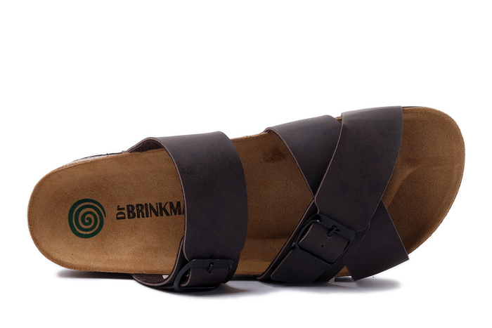 Dr. Brinkmann 600004-02 - klapki męskie brązowe