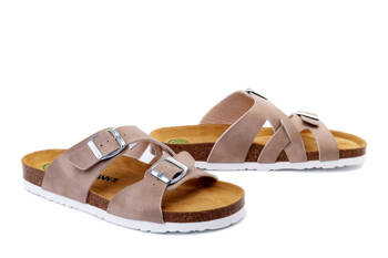 Dr. Brinkmann 700575-08 - klapki damskie beżowe