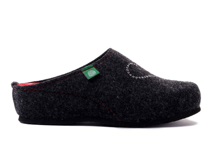 Dr. Brinkmann 330008-09 - kapcie damskie anthrazit