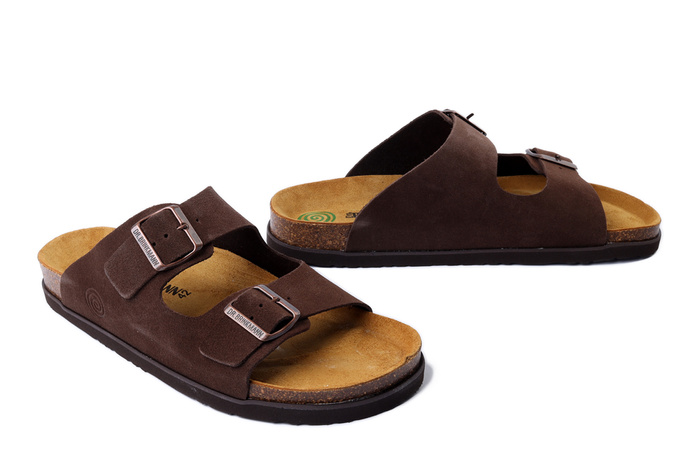Dr. Brinkmann 600143-02 - klapki męskie brązowe