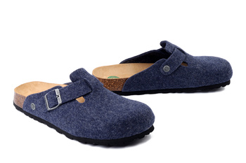 Dr. Brinkmann 220067-05 - kapcie damskie/męskie niebieskie