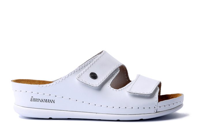 Dr. Brinkmann 700617-03 - klapki damskie białe