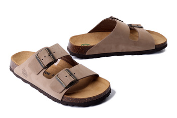 Dr. Brinkmann 600130-08 - klapki damskie/męskie beżowe