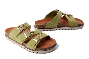 Dr. Brinkmann 700684-71 - klapki damskie hellgrun