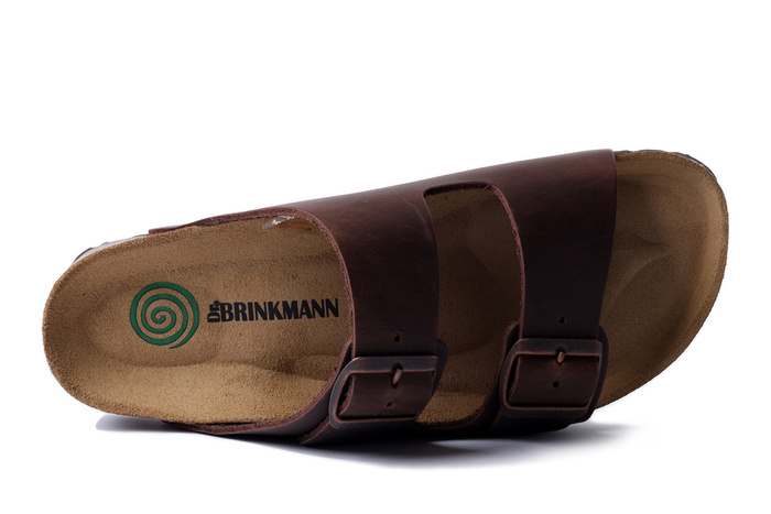 Dr. Brinkmann 600133-02 - klapki damskie brązowe
