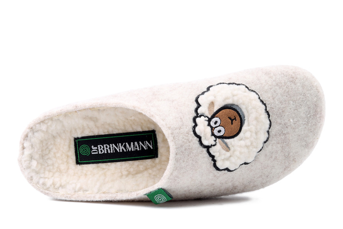 Dr. Brinkmann 320263-81 - kapcie damskie offwhite