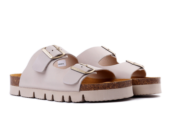 Dr. Brinkmann 700348-81 - klapki damskie offwhite