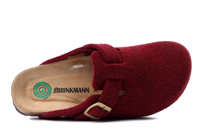 Dr. Brinkmann 320267-41 - kapcie damskie bordowe