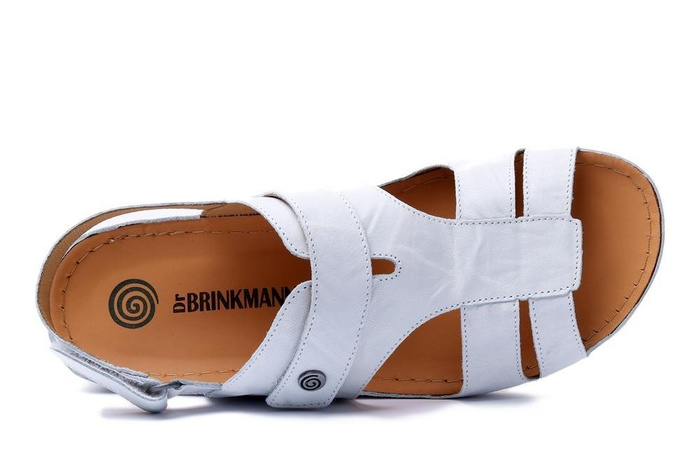 Dr. Brinkmann 710633-03 - sandały damskie białe