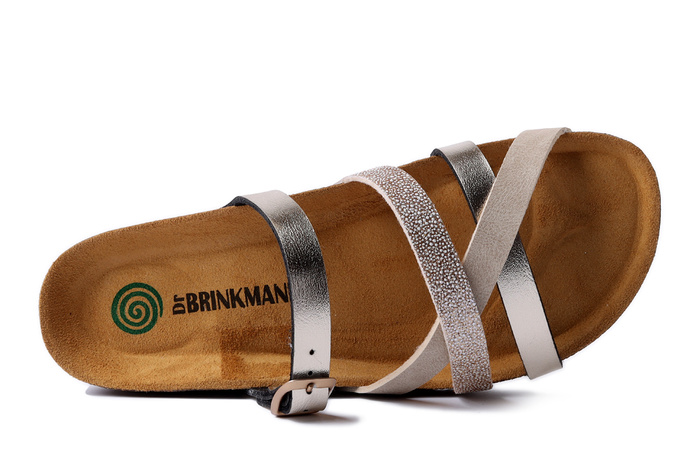 Dr. Brinkmann 700675-82 - klapki damskie złote