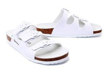 Dr. Brinkmann 703171-03 - klapki damskie/męskie białe