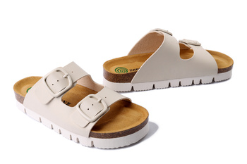 Dr. Brinkmann 700706-81 - klapki damskie offwhite