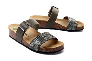 Dr. Brinkmann 700181-07 - klapki damskie khaki