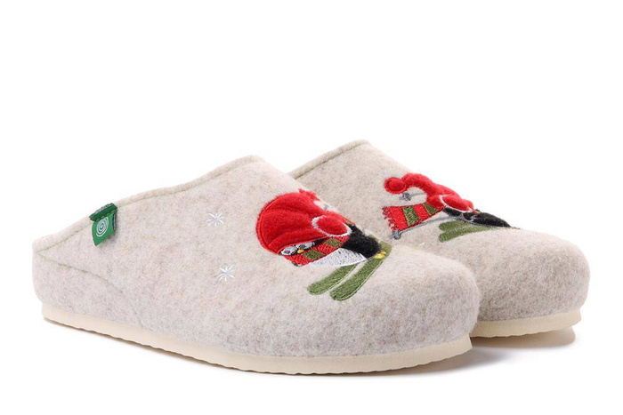 Dr. Brinkmann 320150-81 - kapcie damskie offwhite