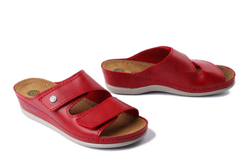 Dr. Brinkmann 700743-04 - klapki damskie czerwone