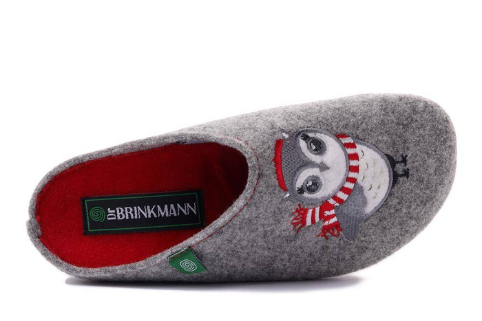 Dr. Brinkmann 320152-91 - kapcie damskie jasnoszare