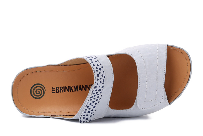 Dr. Brinkmann 700048-03 - klapki damskie białe