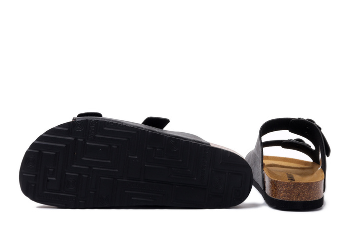 Dr. Brinkmann 600331-09 - klapki damskie/męskie grau/schwarz