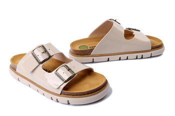 Dr. Brinkmann 700699-08 - klapki damskie beżowe