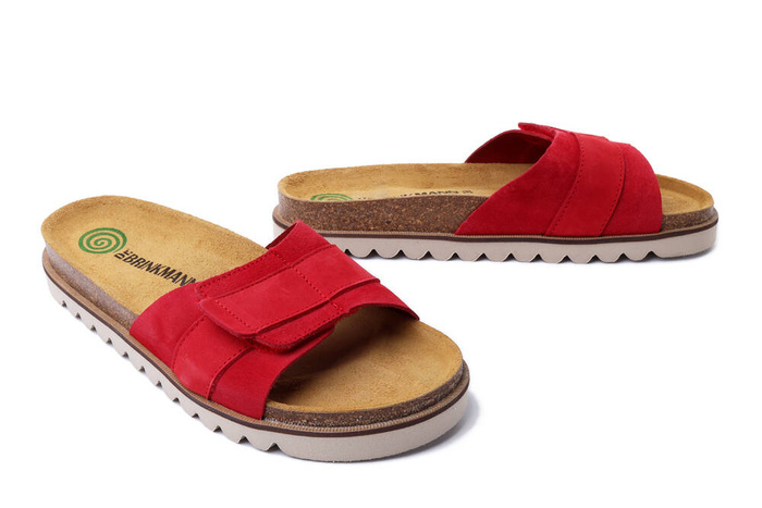 Dr. Brinkmann 700571-04 - klapki damskie czerwone