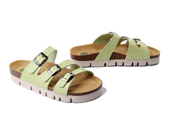 Dr. Brinkmann 700676-71 - klapki damskie hellgrun