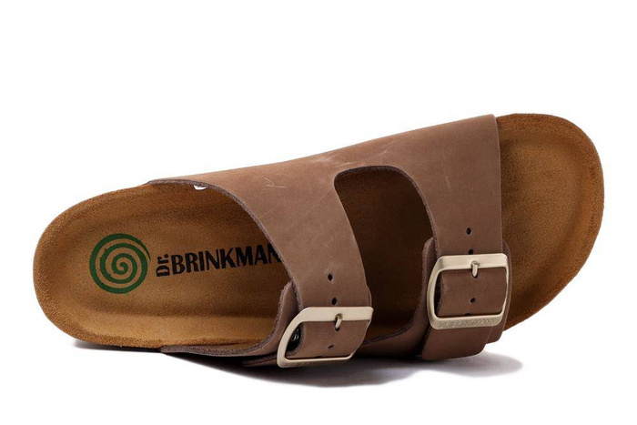 Dr. Brinkmann 700348-08 - klapki damskie beżowe