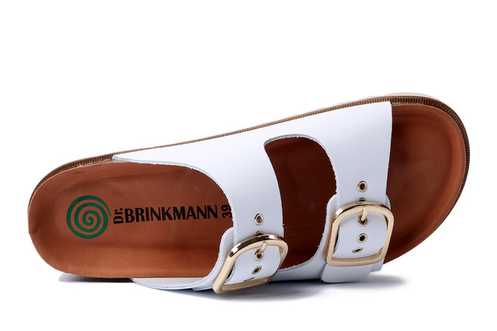 Dr. Brinkmann 700680-03 - klapki damskie białe