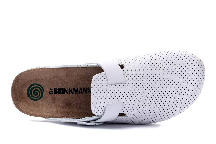 Dr. Brinkmann 600251-03 - klapki damskie białe